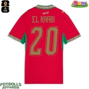 Marocko Ayoub El Kaabi #20 Hemmatröja Kvinnor VM 2026 Kortärmad